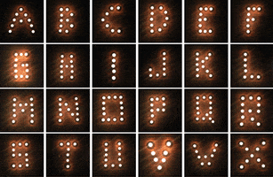 Lights Alphabet GIF