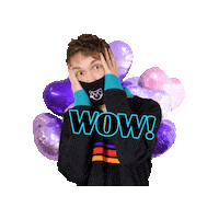 Heart Wow Sticker by Friendly Neighbor Records