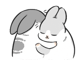 Bunny Hug Sticker by YUKIJI