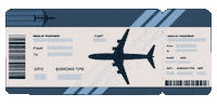 Plane Ticket Sticker