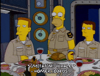 homer simpson dinner GIF