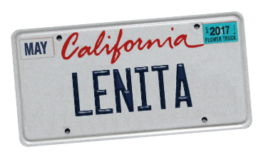 Los Angeles Flower Truck Sticker by Lenita Flower Truck By Grita