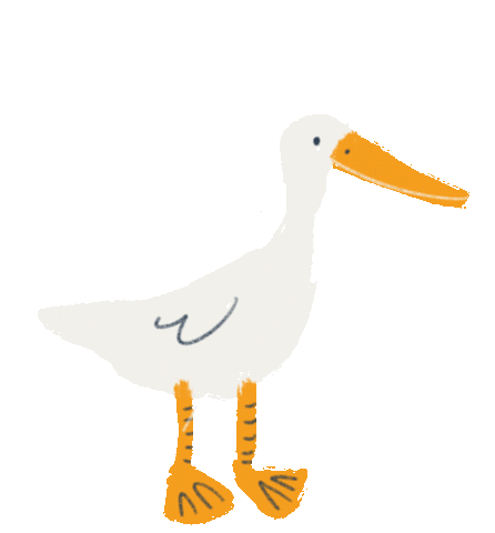 Duck Sticker by JAKO-O