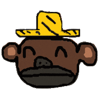 Monkey Banana Sticker