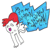 _radweird_ cartoon woman power girl power Sticker