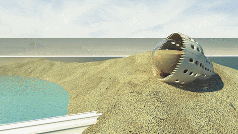 Landscape Sculpture GIF by studio-vpr