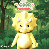 Good Morning Hello GIF by Krikey AI