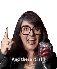 There It Is Sticker by The Prepared Performer