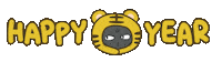 Happy New Year Tiger Sticker