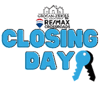 Grogan-Zeiger real estate realtor keys closing day Sticker