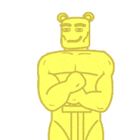 Oscar Winner Gold Sticker