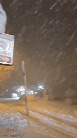 Rare Snowstorm Intensifies Across Parts of Greece