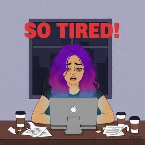 Tired Office Desk GIF by World Of Women