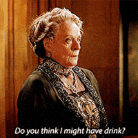 Downton Abbey Need A Drink GIF