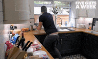 Run Away Turn Around GIF by Five Guys A Week