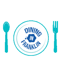 Massachusetts Dining Sticker by Town of Franklin