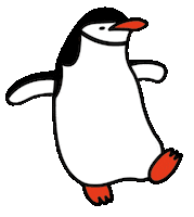 Awkward Penguin Sticker