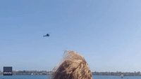 Need for Speed: Tom Cruise Rides Helicopter to 'Top Gun: Maverick' Premiere on USS Midway