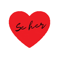 Rokkedalhair love heart red look Sticker