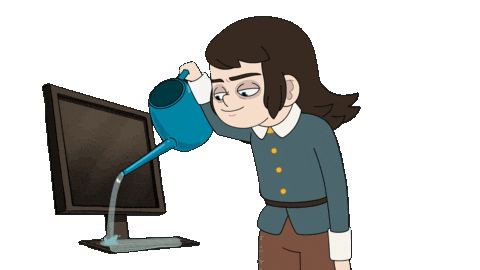 Work Monitor Sticker by NETFLIX