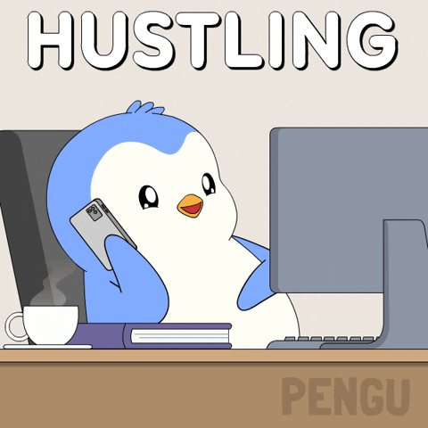 Work Working GIF by Pudgy Penguins