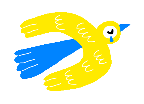 Sad War Sticker