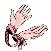pollyyander pink hands tada pollyyander Sticker