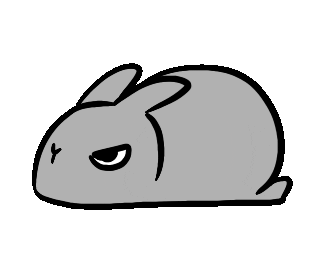 Angry Bunny Sticker by bunny_is_moving