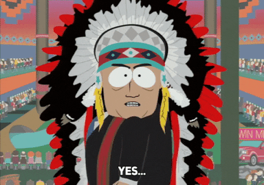 indian feather GIF by South Park 