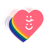 Rainbow Love Sticker by eathappy