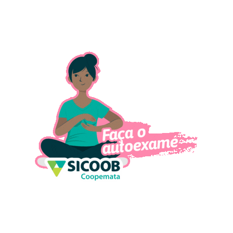 Rosa Outubrorosa Sticker by Sicoob Coopemata