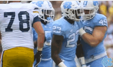 football carolina GIF by UNC Tar Heels