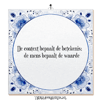 Humor Reflectie Sticker by Tegelspreuken.nl