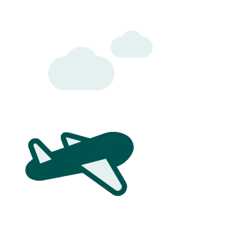 Fly Vacation Sticker