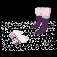skinnychip home relax cozy slippers GIF