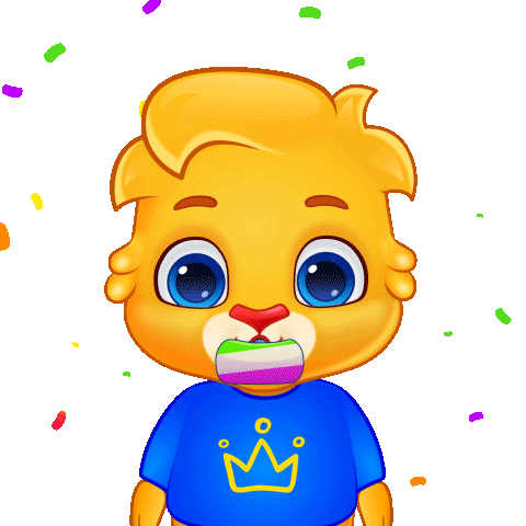 Celebrate New Year Sticker by Lucas and Friends by RV AppStudios
