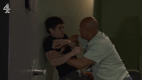 Restrain Dodger Savage GIF by Hollyoaks