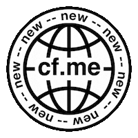 cf_dot_me new news black and white spinning Sticker