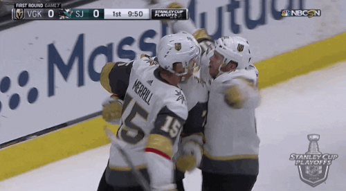 happy ice hockey GIF by NHL
