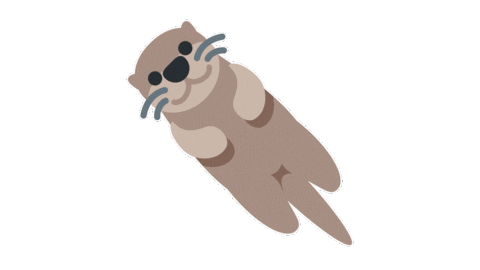 emojivid giphyupload animals emoji otter Sticker
