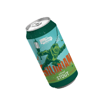 Door County Beer Can Sticker by Door County Brewing Co
