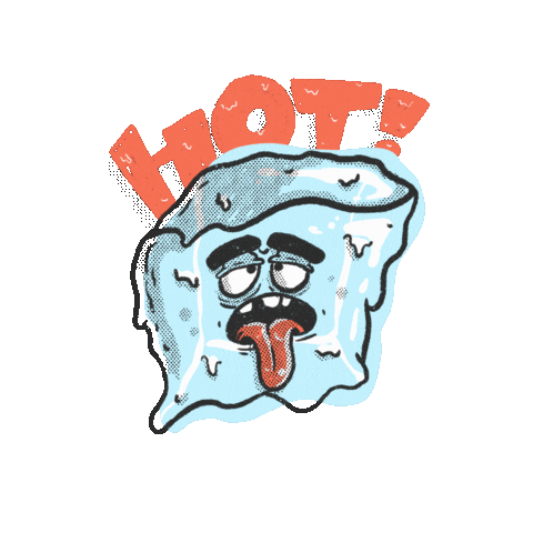 Ice Cube Love Sticker by Dreadpen