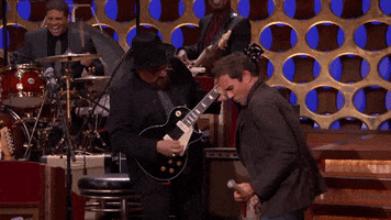 jamming out eric mccormack GIF by Team Coco