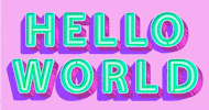 Neon Lights Hello GIF