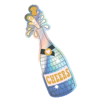 Cheers Celebrating Sticker by minnidip