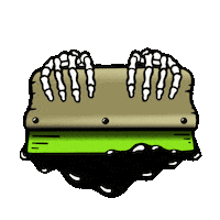 Skeleton Ink Sticker by RIZNWILD