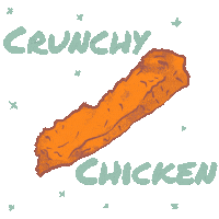 Dog Chicken Sticker by Doggy Bites