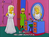 marge simpson wedding GIF
