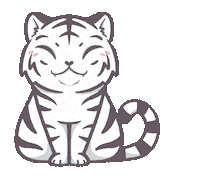 White Cat Neko Sticker