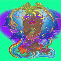 ANEIX rainbow cloud clouds snake GIF